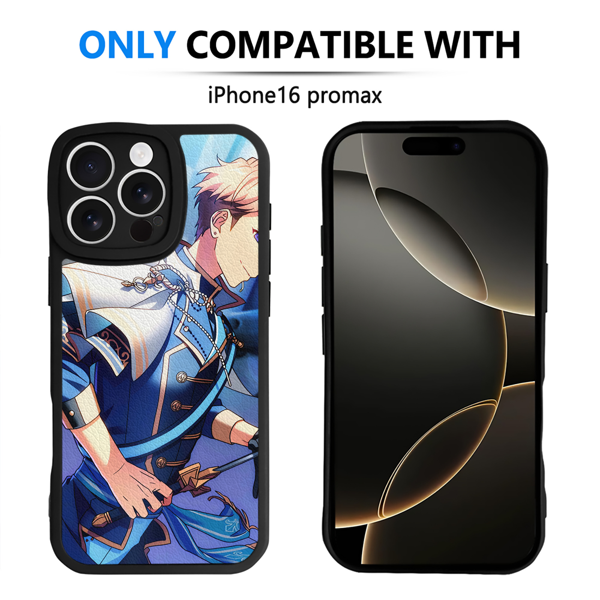 （画像用） あんさんぶるスターズ! Ensemble Stars 【iPhone 16シリーズ対応】シリコンスマホケース（レザー調） 材質：シリコン